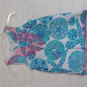 Lilly Pulitzer for Target Tunic Dress Girls Infant Size 12 mos White Blue